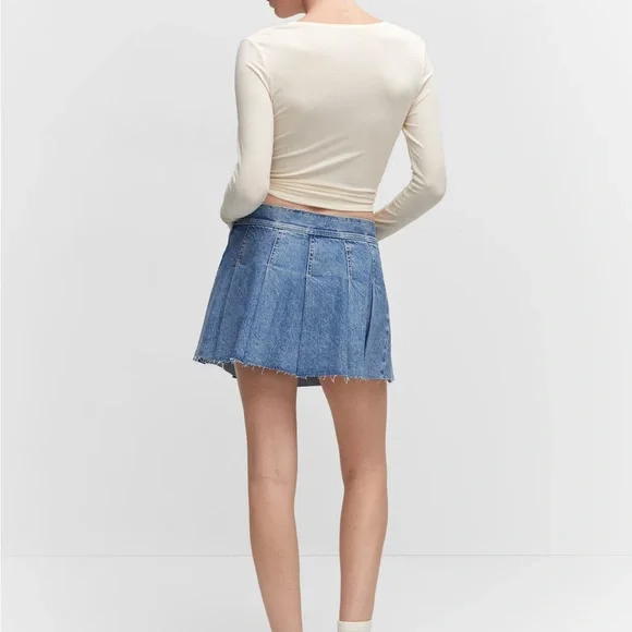 Mango Denim Mini Skirt - Picture 6 of 9